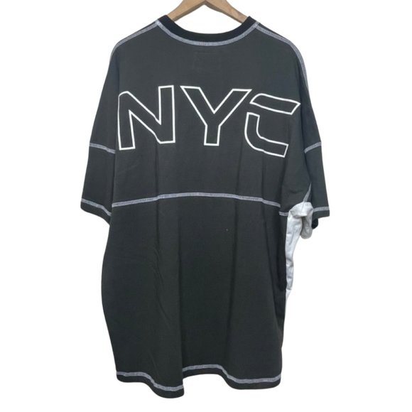 SPIRIT JERSEY | NWT Black & White Unisex NYC Fake Sports Shirt | Size XXL - Picture 6 of 11